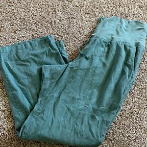 Linen maternity pants